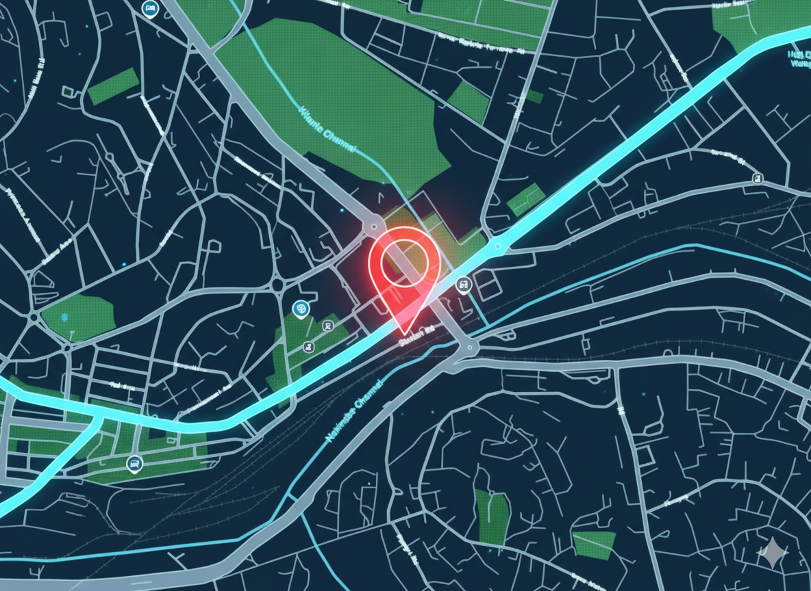 Map to Tracenode Office